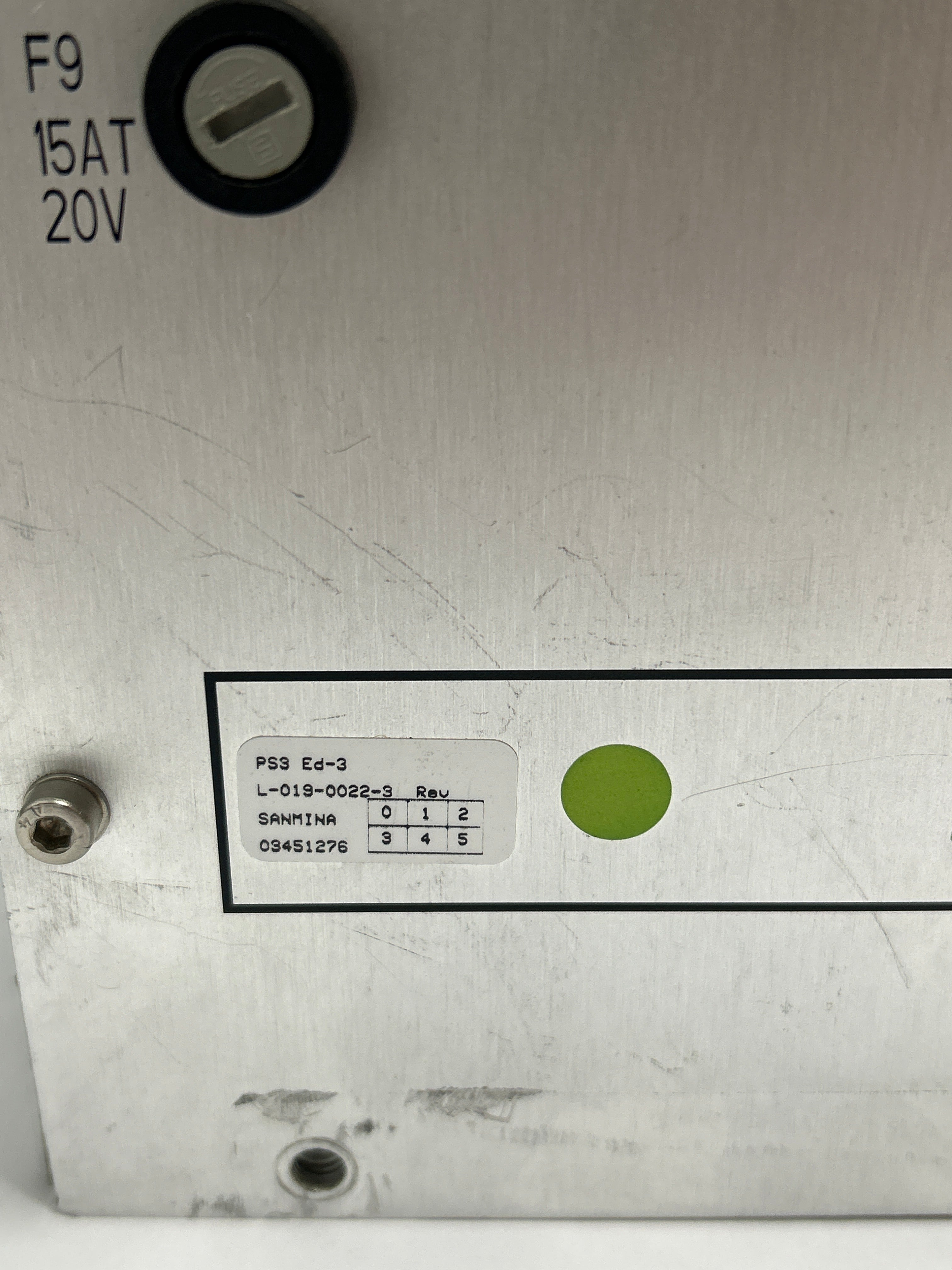 Mydata TEX Tray Unit Power Supply L-019-0022-3