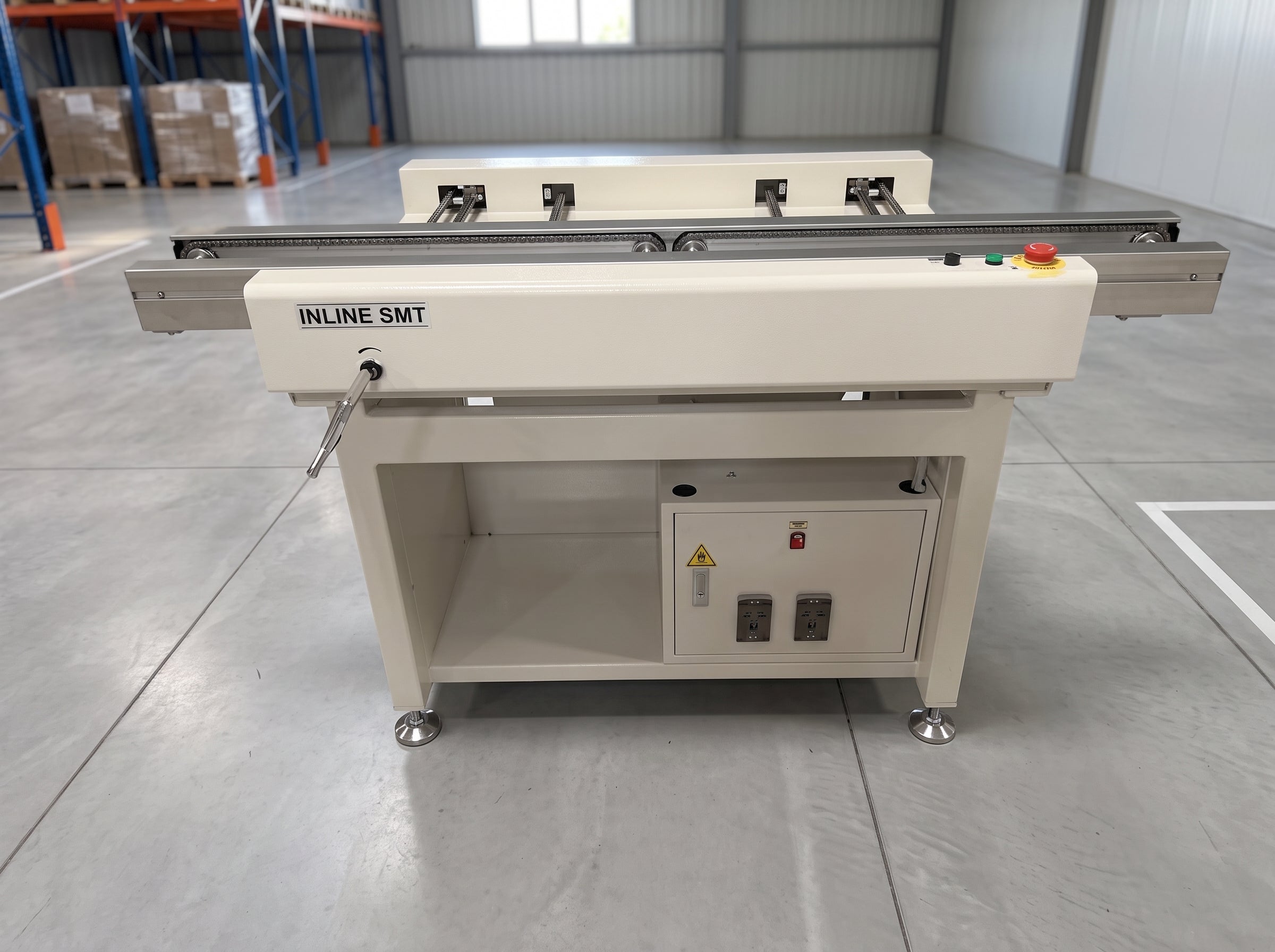 INLINE SMT 1.35 Meter Pin Chain Conveyor (2 Stage) – Model GPC-610-1350-2