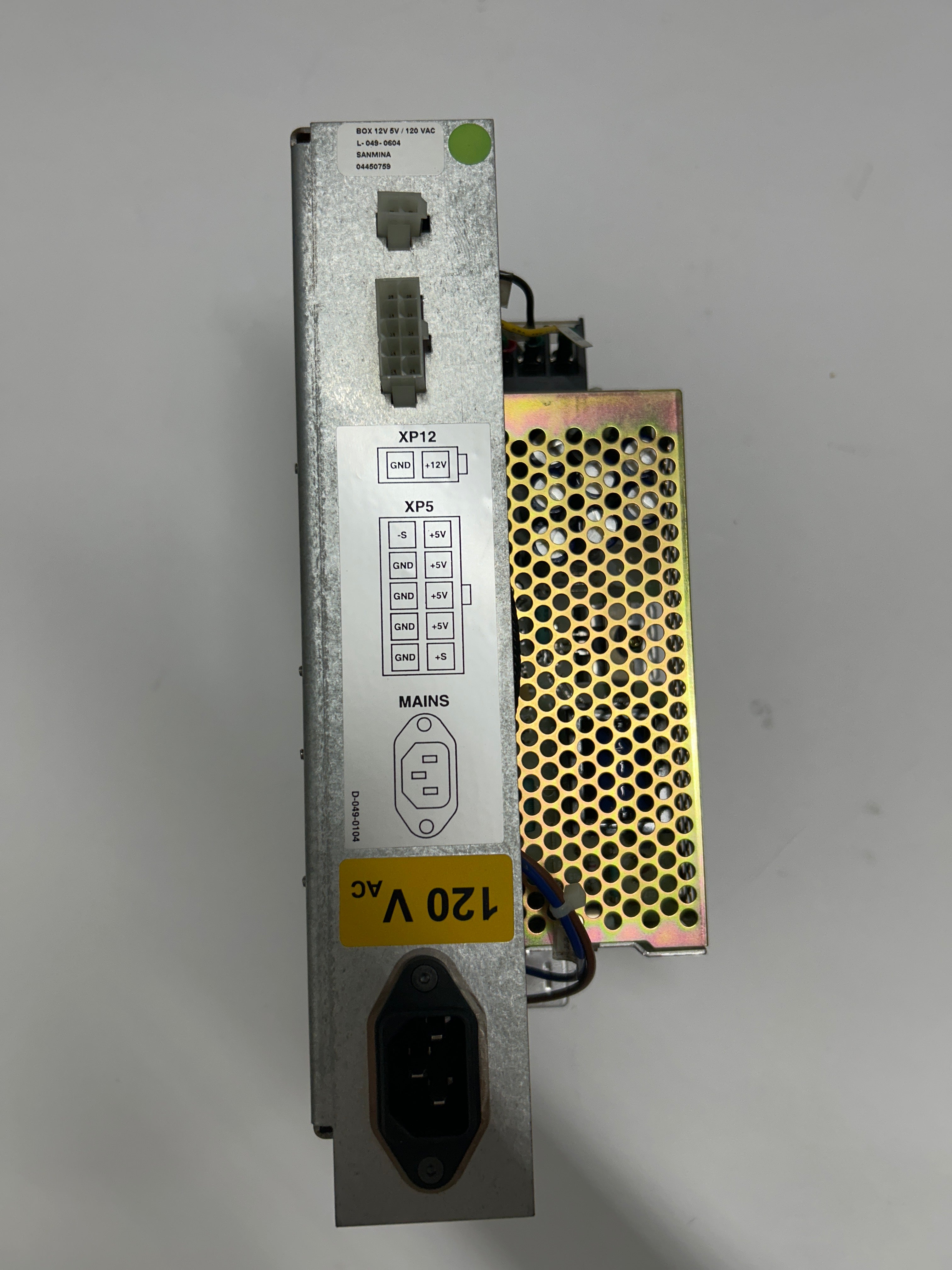Mydata Mycronic Power Box 12V 5V 120VAC (Power Supply for Booster) L-049-0604