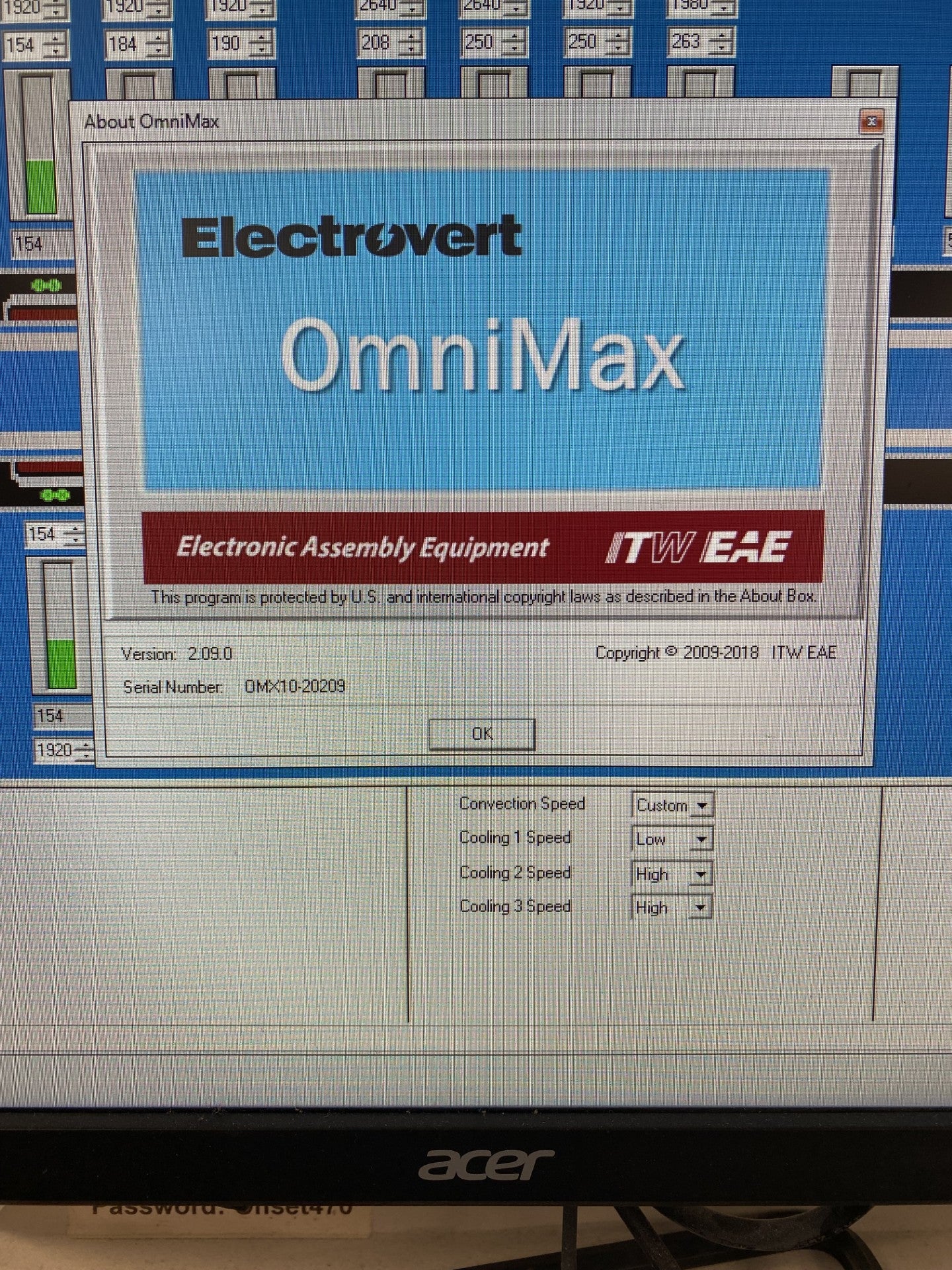 Electrovert Speedline OmniMax 10 Zone Lead free Reflow Oven