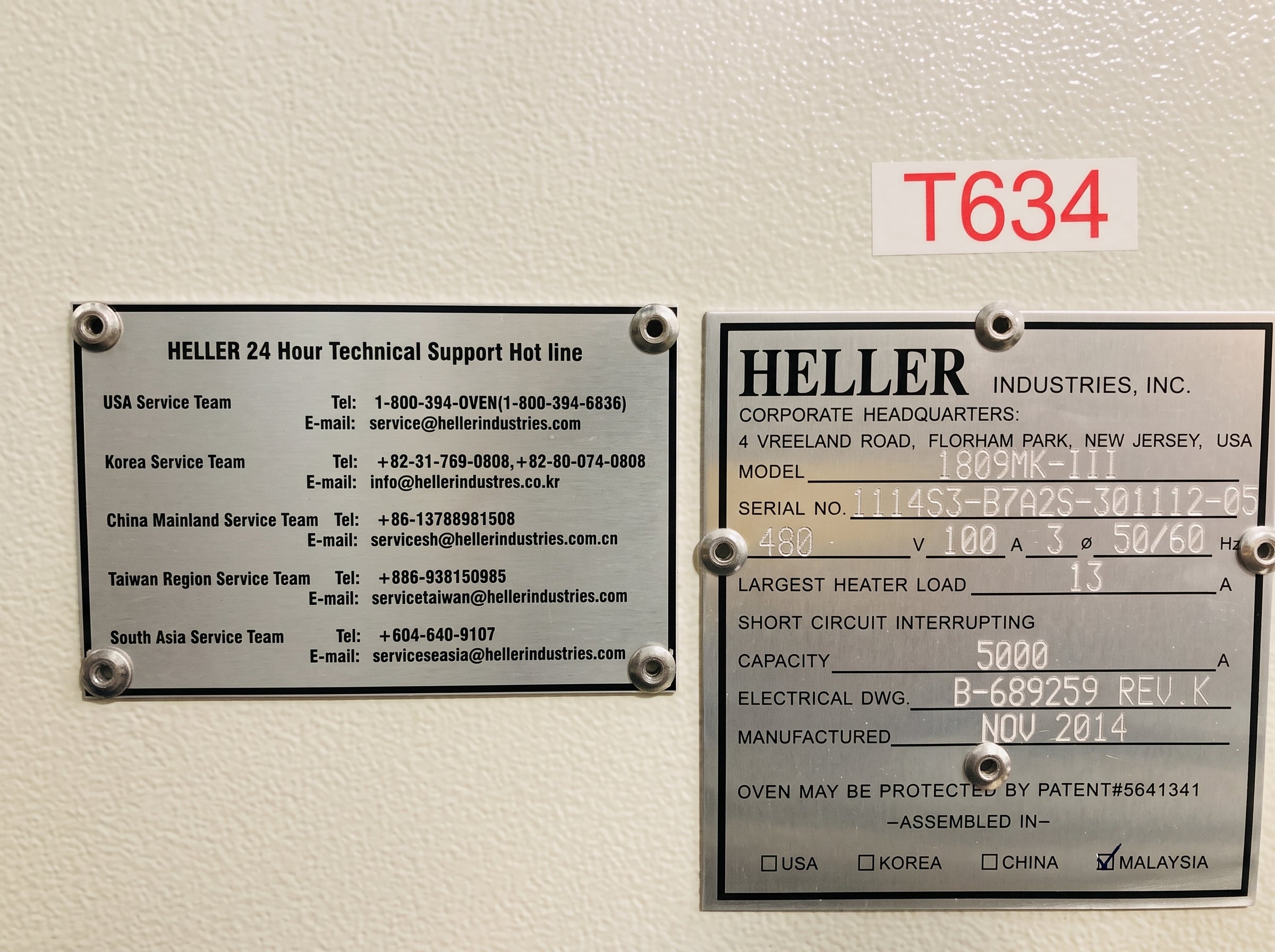 2014 Heller 1809 MKIII Reflow Oven — Qty 2