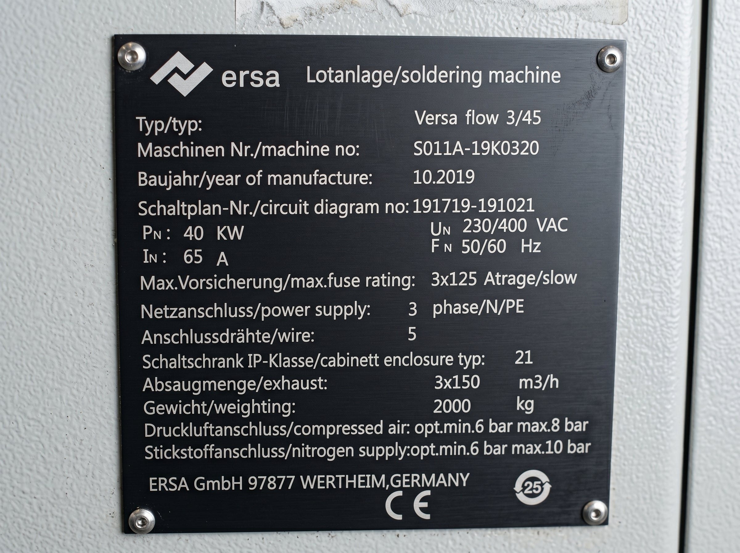 2019 ERSA Versaflow 3/45 Selective Solder