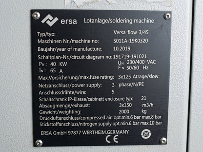 2019 ERSA Versaflow 3/45 Selective Solder