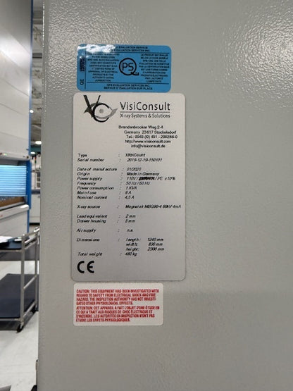 2019 VisiConsult XRHCount X-Ray Component Counter