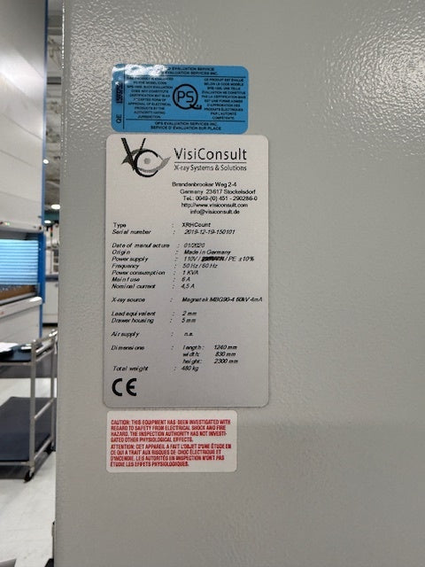 2019 VisiConsult XRHCount X-Ray Component Counter