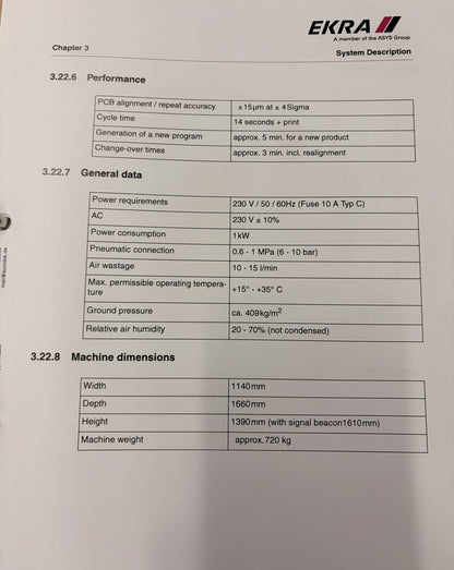 EKRA X4 Automatic Screen Printer (2009)