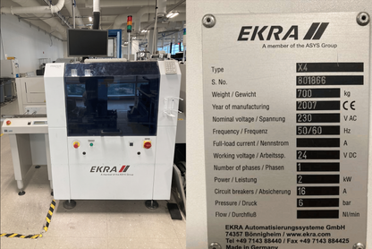 2007 EKRA X4 Automatic Screen & Stencil Printer