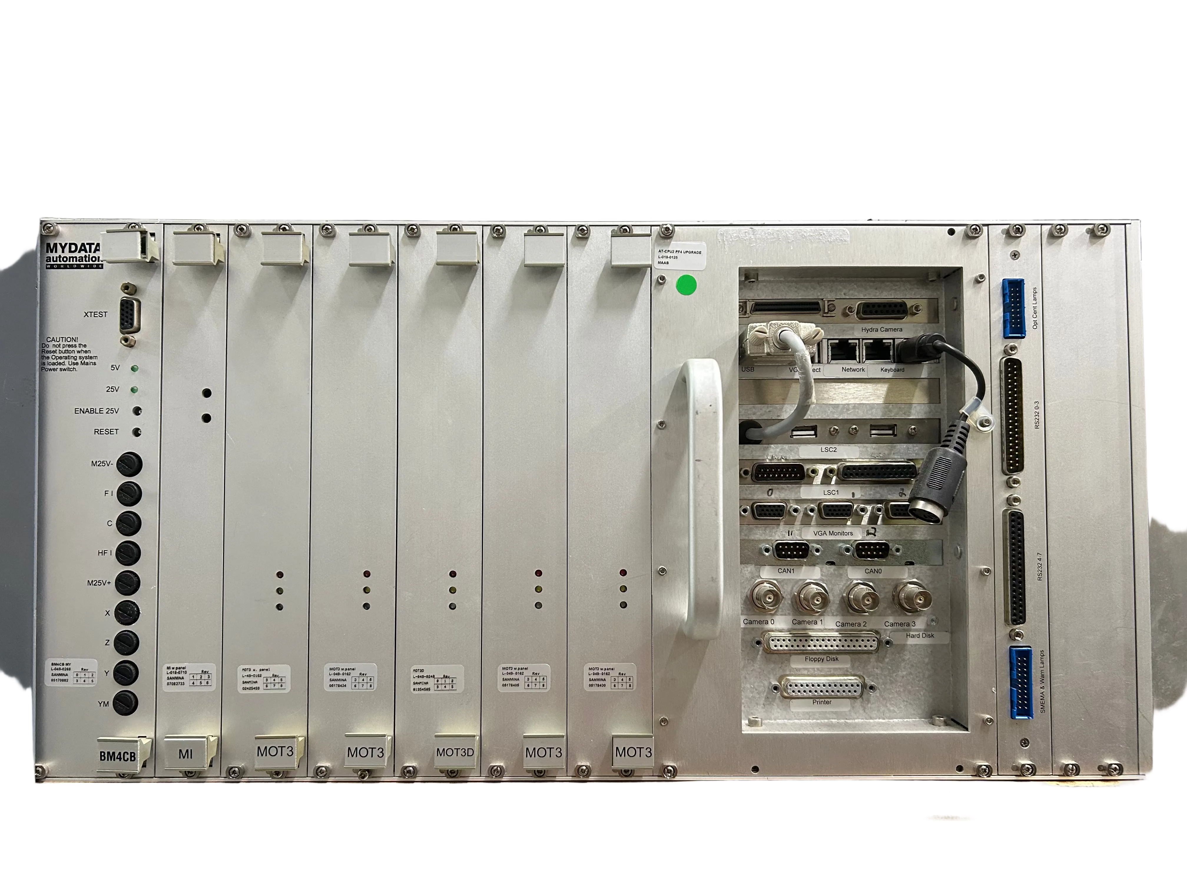 Mycronic AT-CPU-2 PF2 w CP5 with (1) L-029-0533-3 BM4CB Ed-3, (1) L-019-0710 Mi. w L-019-1149
