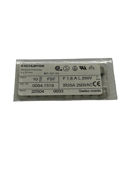 Mycronic Fuse Quick 1.6A 20mm E-041-0049