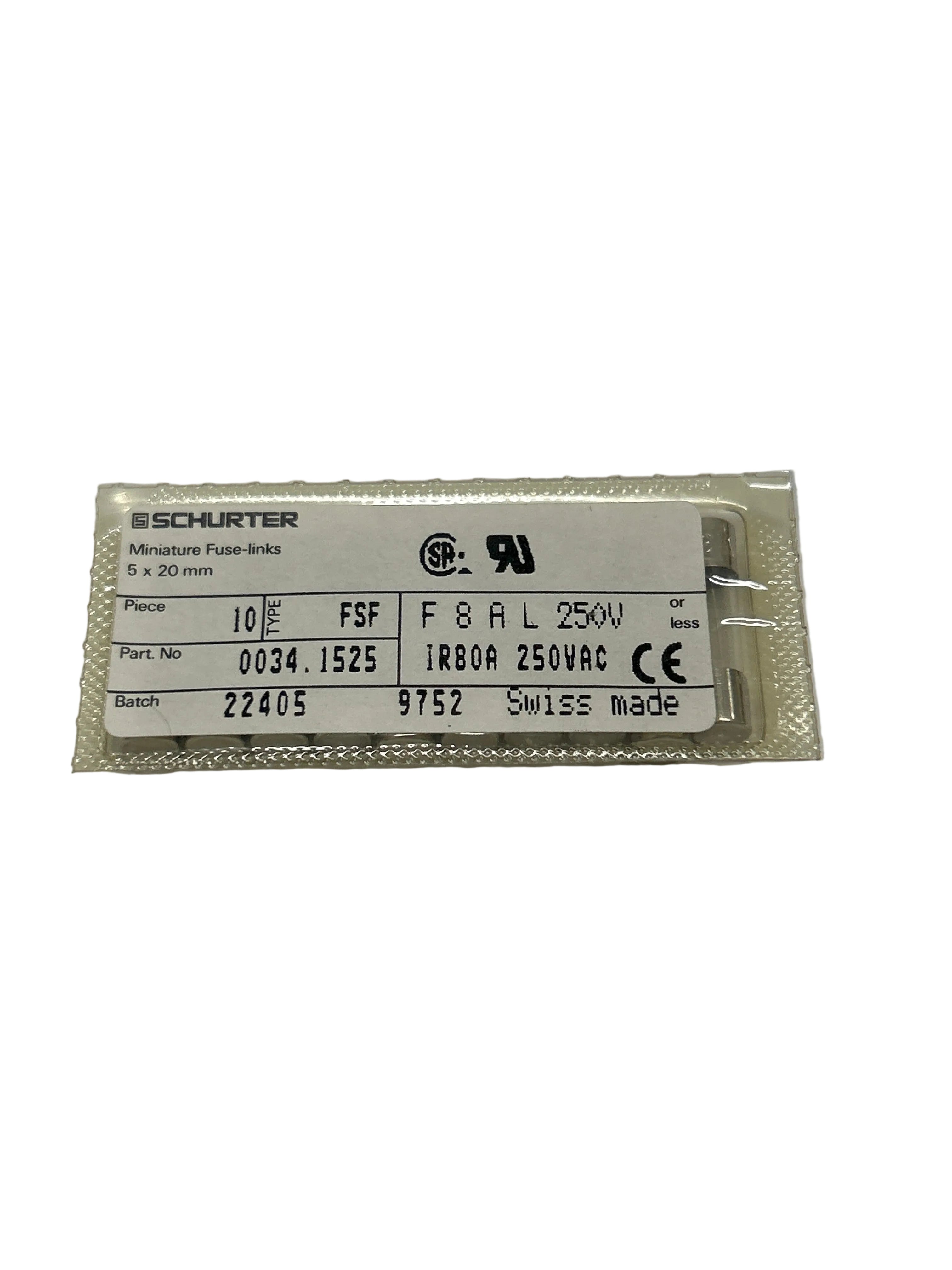 Mycronic Fuse Quick 8A 20mm E-041-0047