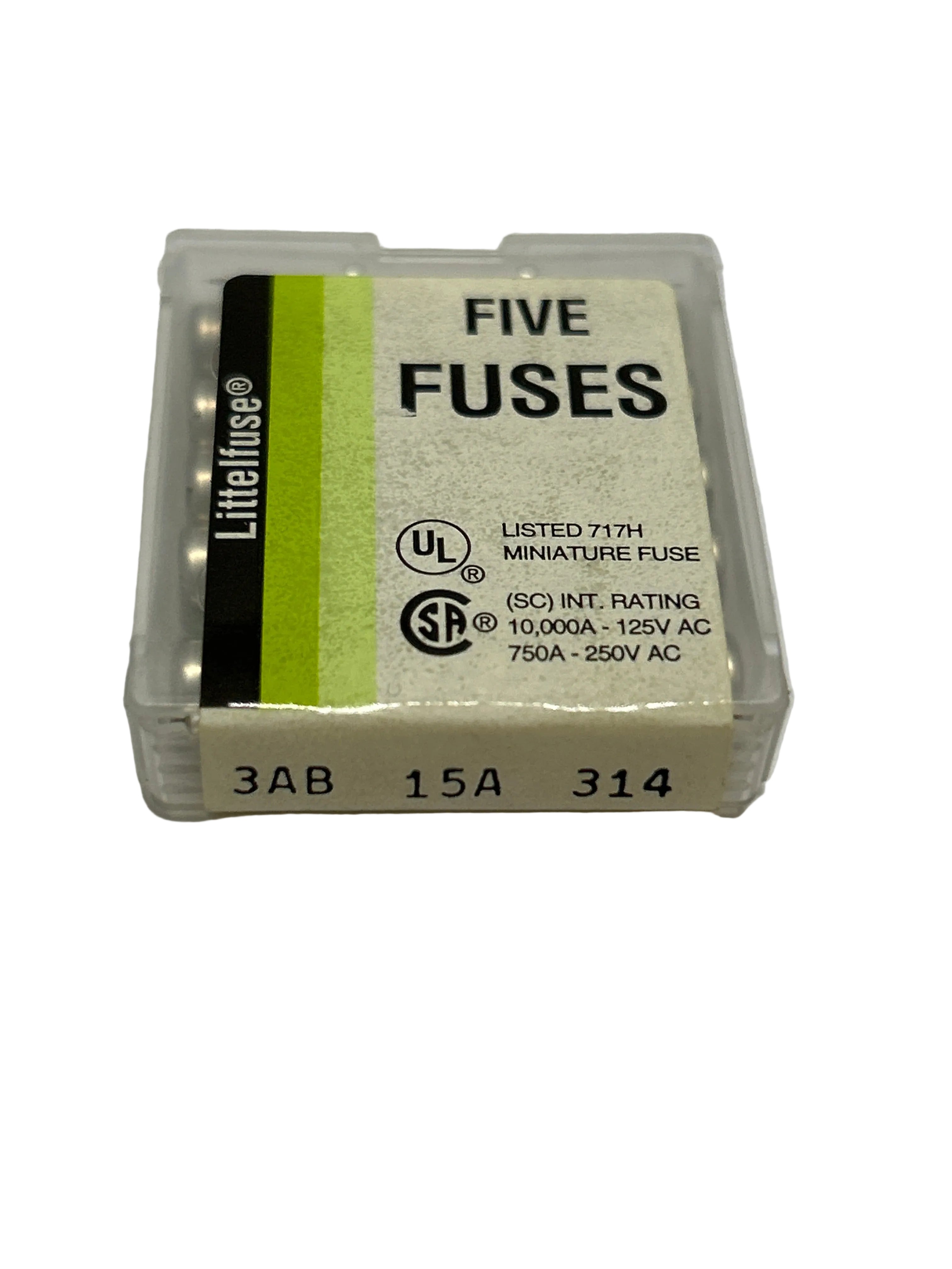 Mycronic Fuse, SLO-BLO 15A 6.3 X 32mm E-041-0602