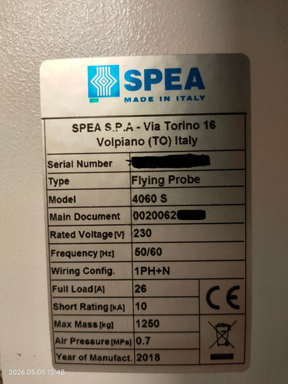 2018 SPEA 4060 S Flying Probe Tester