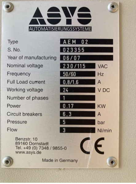 ASYS AEM - 02 Board Turner