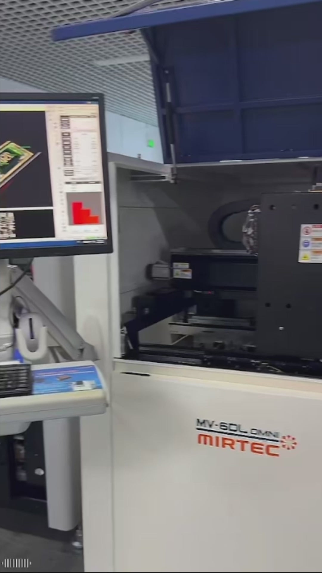 Load video: 2018 MIRTEC MV-6DL OMNI In-Line 3D AOI System