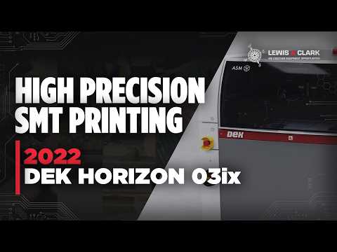 2022 DEK Horizon 03ix Screen Printer
