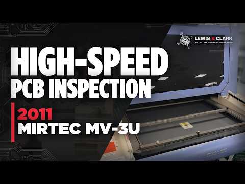 2011 MIRTEC MV-3U (AOI) Automated Optical Inspection System